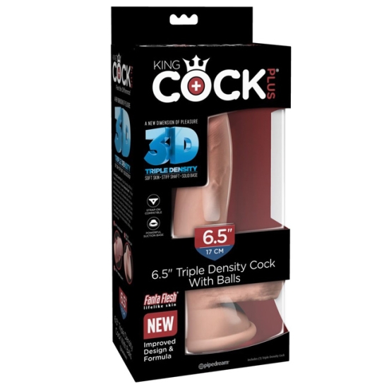Фаллос King Cock Plus 6,5&quot; Triple Density
