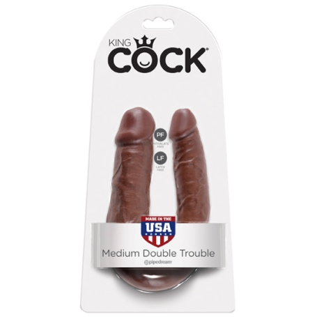 Фаллос King Cock Medium Double