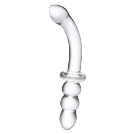 Фаллос из стекла Glas Ribbed G-Spot