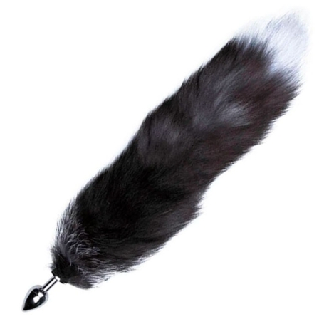Пробка с хвостом Black &amp; White Fox