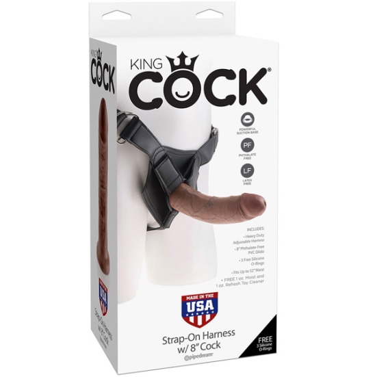 Страпон Pipedream - King Cock Harness 8&quot;
