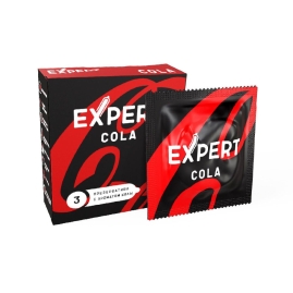 Презервативы Expert Cola с ароматом колы